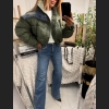 Stylowa kurtka puchowa khaki & jeans